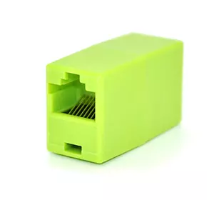 З'єднувач RJ45 8P8C мама/мама RJ45 для з'єднання кабелю, зелений, Q100 З'єднувач RJ45 8P8C мама/мама RJ45 для з'єднання кабелю, зелений, Q100