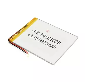Літій-полімерний акумулятор 4*80*102mm 3,7V (Li-ion 3.7В 400мА·год)
