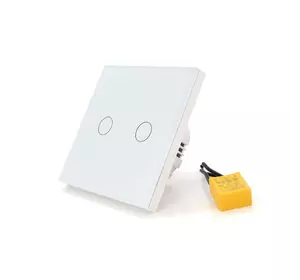 WiFi сенсорний вимикач SCRIOR, 2-канальний, настінний WiFi сенсорний вимикач SCRIOR, 2-канальний, настінний
