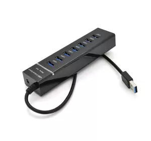 Хаб USB 3.0 UH-703 (7 портів USB3.0) підтримка до 1TB, Blister Хаб USB 3.0 UH-703 (7 портів USB3.0) підтримка до 1TB, Blister