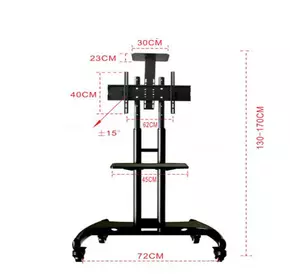 Кронштейн для TV PiPo PP- AVA 1500, 32 "-46" -75 ", до 45кг, кут нахилу ± 15 °, Black, Box Кронштейн для TV PiPo PP- AVA 1500, 32 "-46" -75 ", до 45кг, кут нахилу ± 15 °, Black, Box