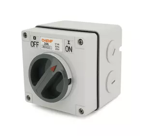 Перемикач ON/OFF Chenf, 250V/10A, IP66, Box Перемикач ON/OFF Chenf, 250V/10A, IP66, Box