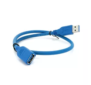 Подовжувач USB 3.0 AM / AF, 0.5m, Blue, Пакет, Q200 Подовжувач USB 3.0 AM / AF, 0.5m, Blue, Пакет, Q200