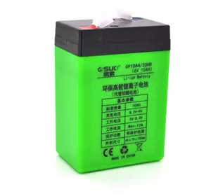 Акумуляторна батарея літієва QiSuo 6V 10A з елементами Li-ion 18650 (70X46X100) + зарядний пристрій 8,4V 1A + крокодили Акумуляторна батарея літієва QiSuo 6V 10A з елементами Li-ion 18650 (70X46X100) + зарядний пристрій 8,4V 1A + крокодили