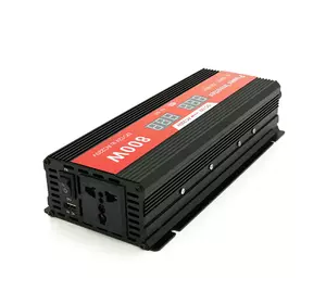 Інвертор напруги Demuda, 800W 12/220V з апроксимованою синусоїдою, 1 універсальна розетка, USB, клемні дроти Інвертор напруги Demuda, 800W 12/220V з апроксимованою синусоїдою, 1 універсальна розетка, USB, клемні дроти