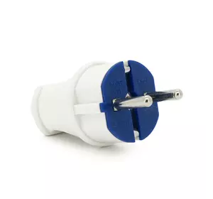 Вилка з заземленням 10 / 16А 250V A712, White, Q20 Вилка з заземленням 10 / 16А 250V A712, White, Q20