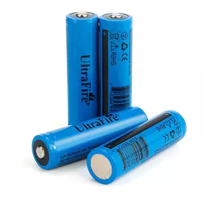 Акумулятор Li-ion UltraFire 18650 2000mAh 3.7V, Blue, 2 шт. в упаковці, ціна за 1 шт Акумулятор Li-ion UltraFire 18650 2000mAh 3.7V, Blue, 2 шт. в упаковці, ціна за 1 шт