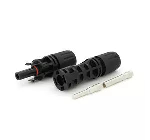 Коннектор MC4 Risin, 1500V, 65A, мідний суцільний затискач, трубчастий, під перетин 4-10мм², 0.5мом, вогнестійкість UL94-VO, IP68 Q500 Black Коннектор MC4 Risin, 1500V, 65A, мідний суцільний затискач, трубчастий, під перетин 4-10мм², 0.5мом, вогнестійкість UL94-VO, IP68 Q500 Black