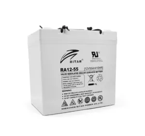 Акумуляторна батарея AGM RITAR RA12-55, Gray Case, 12V 55.0Ah ( 229 x 138 x 211 (216) ) Q1 Акумуляторна батарея AGM RITAR RA12-55, Gray Case, 12V 55.0Ah ( 229 x 138 x 211 (216) ) Q1