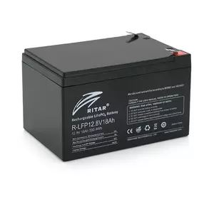 Акумуляторна батарея Ritar LiFePO4 12,8V 18Ah 230.4WH BMS9A@4SS ( 150 x 98 x 95 (100) ) Q6 Акумуляторна батарея Ritar LiFePO4 12,8V 18Ah 230.4WH BMS9A@4SS ( 150 x 98 x 95 (100) ) Q6