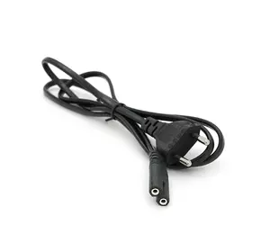 Кабель живлення 1.2m, 0.5mm, PC-184/2 CEE7 / 16-C7 2 pin (для побутової техніки), Black, OEM Q500 Кабель живлення 1.2m, 0.5mm, PC-184/2 CEE7 / 16-C7 2 pin (для побутової техніки), Black, OEM Q500
