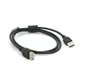 Подовжувач USB 2.0 AM/AF, 1,0m, 1 ферит, чорний, Пакет Q500 Подовжувач USB 2.0 AM/AF, 1,0m, 1 ферит, чорний, Пакет Q500