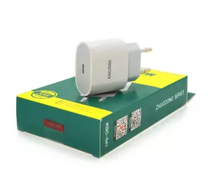 СЗУ AC100-240V iKAKU KSC-541 ZHUODONG PD20W fast charger, White, Box