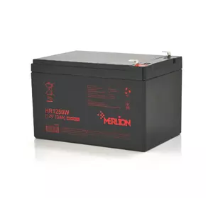 Акумуляторна батарея MERLION HR1250W, 12V 13Ah Black ( 152 х 99 х 95 (100) ), Q6 Акумуляторна батарея MERLION HR1250W, 12V 13Ah Black ( 152 х 99 х 95 (100) ), Q6