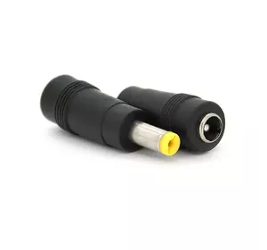 Перехідник DC 5.5x2.1mm (мама) - 5.5х1.7mm (тато) Yellow Перехідник DC 5.5x2.1mm (мама) - 5.5х1.7mm (тато) Yellow