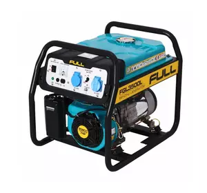 Генератор бензиновий FGL 3500L, 1-фазний 230V, 50Hz, 3.5kVA/2.8kW, бак 17 л, витрата 1.3 л/год, пуск: ручний, охл.: повітряне, 620х470х530 мм, 46 кг Генератор бензиновий FGL 3500L, 1-фазний 230V, 50Hz, 3.5kVA/2.8kW, бак 17 л, витрата 1.3 л/год, пуск: ручний, охл.: повітряне, 620х470х530 мм, 46 кг
