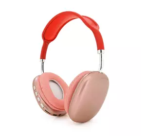Бездротові навушники Bluetooth Macaron P9, Red Бездротові навушники Bluetooth Macaron P9, Red