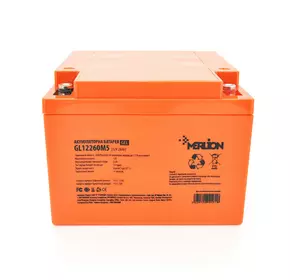 Акумуляторна батарея MERLION GL12260M5 12 V 26 Ah (165 х 125 х173 ) Orange Q1