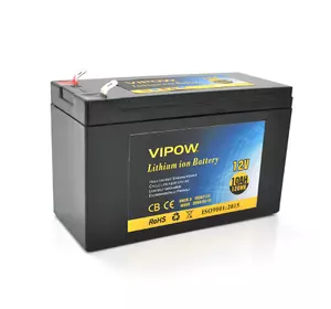 Акумуляторна батарея літієва Vipow 12 V 10Ah з елементами Li-ion 18650 з вбудованою ВМS платою, (3S5P) (151х65х94(100))мм, Q20 Акумуляторна батарея літієва Vipow 12 V 10Ah з елементами Li-ion 18650 з вбудованою ВМS платою, (3S5P) (151х65х94(100))мм, Q20