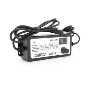 Адаптер живлення NZX-31250 з регулюванням 3-12V 5A, штекер 5,5 * 2,5, LED - індикація Адаптер живлення NZX-31250 з регулюванням 3-12V 5A, штекер 5,5 * 2,5, LED - індикація