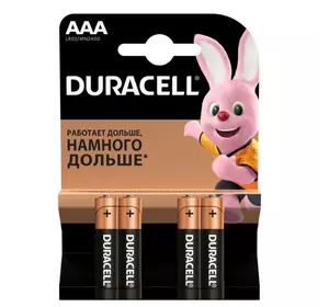 Батарейка лужна DURACELL LR03 (ААА) MN2400, 4шт у блістері, ціна за блістер Батарейка лужна DURACELL LR03 (ААА) MN2400, 4шт у блістері, ціна за блістер