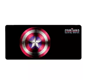 Килимок 300*800 тканинний Captain America з боковою прошивкою, товщина 3 мм, Пакет Килимок 300*800 тканинний Captain America з боковою прошивкою, товщина 3 мм, Пакет
