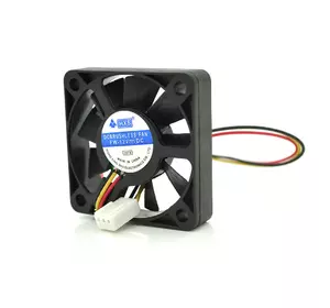 Кулер корпусний Merlion 5010, 50x50x10mm, 12V/0.01A, RPM 1500±15%, 3-pin, Black, OEM Кулер корпусний Merlion 5010, 50x50x10mm, 12V/0.01A, RPM 1500±15%, 3-pin, Black, OEM