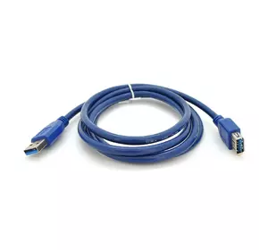 Подовжувач USB 3.0 AM/AF, 1.5m, Blue, Пакет Подовжувач USB 3.0 AM/AF, 1.5m, Blue, Пакет