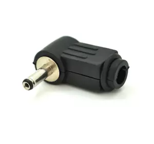 Перехідник DC 3.5x1.1mm (тато) під пайку, штекер 90° Перехідник DC 3.5x1.1mm (тато) під пайку, штекер 90°