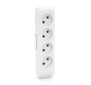 Колодка VIKO Multi-Let 4 гнізда, без заземлення, біла Колодка VIKO Multi-Let 4 гнізда, без заземлення, біла