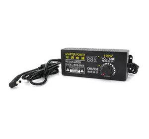 Адаптер живлення NZX-31250 з регулюванням 3-12V 10A, штекер 5,5*2,5, LED - індикація Адаптер живлення NZX-31250 з регулюванням 3-12V 10A, штекер 5,5*2,5, LED - індикація