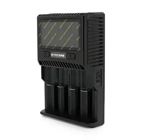 Зарядний пристрій універсальний Nitecore SC4, 4 канали, LCD дисплей, підтримує Li-ion, Ni-MH та Ni-Cd AA (R6), ААA (R03), AAAA, С (R14), 3A Зарядний пристрій універсальний Nitecore SC4, 4 канали, LCD дисплей, підтримує Li-ion, Ni-MH та Ni-Cd AA (R6), ААA (R03), AAAA, С (R14), 3A