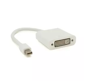Конвертер mini Display Port (тато) на DVI(мама) 30cm, White, 4K/2K, Пакет Конвертер mini Display Port (тато) на DVI(мама) 30cm, White, 4K/2K, Пакет