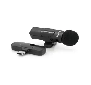 Петличний бездротовий мікрофон NeePho N8+, роз'єм Type-C, вбудований акумулятор 80 mAh, Black, Box