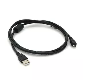 Кабель USB 2.0 (AM / Місго 5 pin) 1,0м, 1 ферит чорний, ОЕМ, Q500