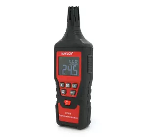 Тестер температури та вологості Mayilon HT-618. Вимірювання: T°C/°F, %RH, точка роси, вологий термометр. Тестер температури та вологості Mayilon HT-618. Вимірювання: T°C/°F, %RH, точка роси, вологий термометр.