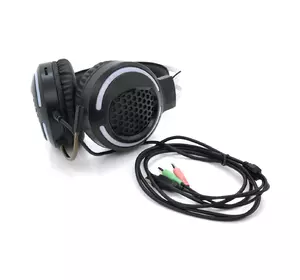 Ігрові навушники з мікрофоном iKAKU KSC-454 YOUMING, Black, jack3.5+2xUSB, підсвічування, Box, (230*187*105) 0,364кг Ігрові навушники з мікрофоном iKAKU KSC-454 YOUMING, Black, jack3.5+2xUSB, підсвічування, Box, (230*187*105) 0,364кг