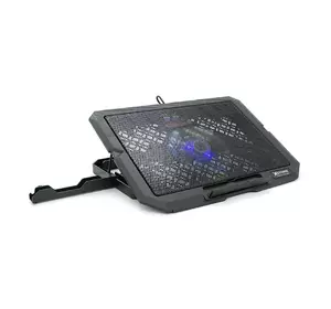 Підставка під ноутбук XSTRIKE XS-66, 9-17", 1*140mm 1200±10% RPM, корпус пластик+алюміній, 2xUSB 2.0, 356x259x28mm, RGB, Box Q20 Підставка під ноутбук XSTRIKE XS-66, 9-17", 1*140mm 1200±10% RPM, корпус пластик+алюміній, 2xUSB 2.0, 356x259x28mm, RGB, Box Q20