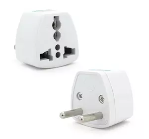 Перехідник на євророзетку TEFAL EU White, 2pin, 250V, 10A, в упаковці 20 штук, ціна за штуку, Q1000 Перехідник на євророзетку TEFAL EU White, 2pin, 250V, 10A, в упаковці 20 штук, ціна за штуку, Q1000