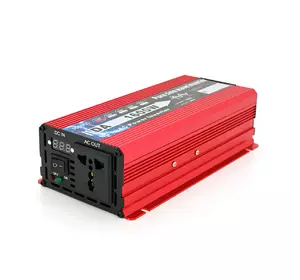 Інвертор напруги DA-1600M (DC:800W), 12/220V з апроксимованою синусоїдою, 1 універсальна розетка, клемні дроти, Q24 Інвертор напруги DA-1600M (DC:800W), 12/220V з апроксимованою синусоїдою, 1 універсальна розетка, клемні дроти, Q24