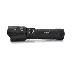 Ліхтарик Balog BL-L-12-P90, Zoom, 5 реж., корпус-алюміній, водостійкий, ударостійкий, 26650 ак-тор, USB кабель, BOX