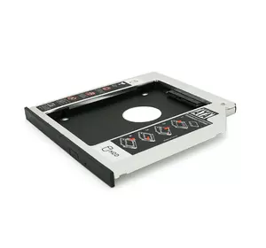 Адаптер підключення HDD 2.5'' 9.5 mm у відсік привода ноутбука SATA/mSATA (HDC-25), корпус aluminum, Blister, Q100 Адаптер підключення HDD 2.5'' 9.5 mm у відсік привода ноутбука SATA/mSATA (HDC-25), корпус aluminum, Blister, Q100