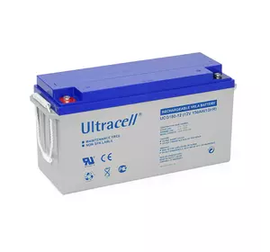 Акумуляторна батарея Ultracell UCG150-12 GEL 12 V 150 Ah (485 x 170 x 240) White Q1/34 Акумуляторна батарея Ultracell UCG150-12 GEL 12 V 150 Ah (485 x 170 x 240) White Q1/34