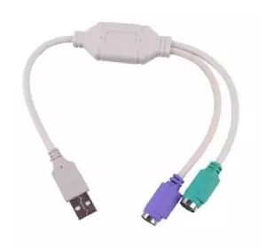 Перехідник USB AM/2*PS2, 20 см, Блістер Q25 Перехідник USB AM/2*PS2, 20 см, Блістер Q25