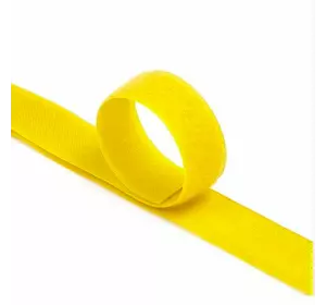 Стяжки на липучці ширина 15мм, рулон 45м, жовті, ціна за рулон Стяжки на липучці ширина 15мм, рулон 45м, жовті, ціна за рулон
