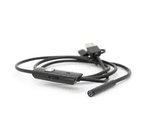 Універсальний ендоскоп 3в1 (USB+MicroUSB/Type-C) для смартфона/ПК, камера 5.5мм, жорсткий кабель 1м, з LED-підсвічуванням, IP67 Універсальний ендоскоп 3в1 (USB+MicroUSB/Type-C) для смартфона/ПК, камера 5.5мм, жорсткий кабель 1м, з LED-підсвічуванням, IP67