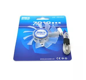 Кулер для відеокарти Pccooler 7010 №3 для ATI/NVIDIA 3-pin, RPM 3200±10%, BOX Кулер для відеокарти Pccooler 7010 №3 для ATI/NVIDIA 3-pin, RPM 3200±10%, BOX