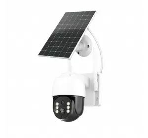 4 Мп 4G відеокамера вулична SD/карта з сонячною панеллю вбудованими АКБ 10400mA PiPo PP-IPC38D4MP25 PTZ 2.8mm ICSee