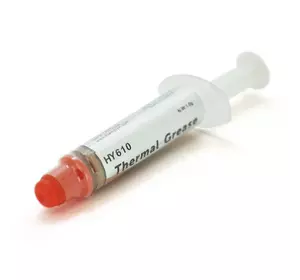 Паста термопровідна HY-610 1g, шприц, Gold,> 3,05W / m-K, <0.073 ° C-in² / W, -30 ° ≈280 °, В'язкість -1K cPs, OEM Q50 Паста термопровідна HY-610 1g, шприц, Gold,> 3,05W / m-K, <0.073 ° C-in² / W, -30 ° ≈280 °, В'язкість -1K cPs, OEM Q50