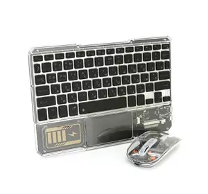 Бездротовий комплект YT-KB333 (KB+Mouse), (Eng / Pyc), 2.4G, 78 клавіш, Black/Transparent, Box Бездротовий комплект YT-KB333 (KB+Mouse), (Eng / Pyc), 2.4G, 78 клавіш, Black/Transparent, Box